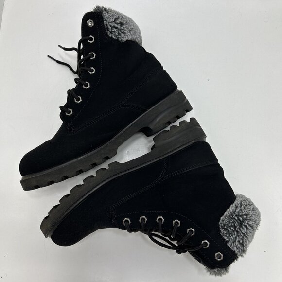 Lugz Wemphfd 0154 Womens Rucker Hi Faux Fur Lace Up Boots Ankle 9.5 - Picture 4 of 7